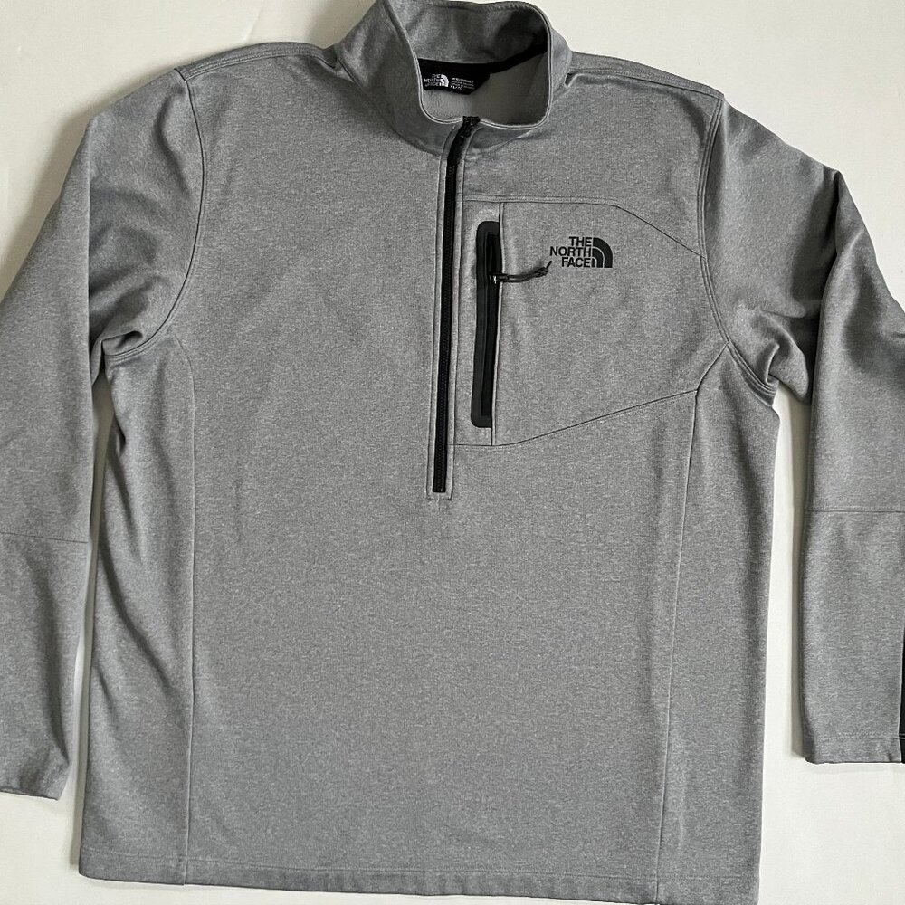 Men's The North Face TuTone 1/2 Half Zip Pullover Jersey Sz XL Activewear